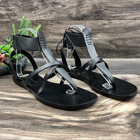 NIB Matisse Sunnie Gladiator Leather Sandal Black - Picture 7 of 16